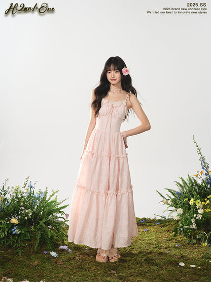 Corset-Style Floral Lace Holiday Dress