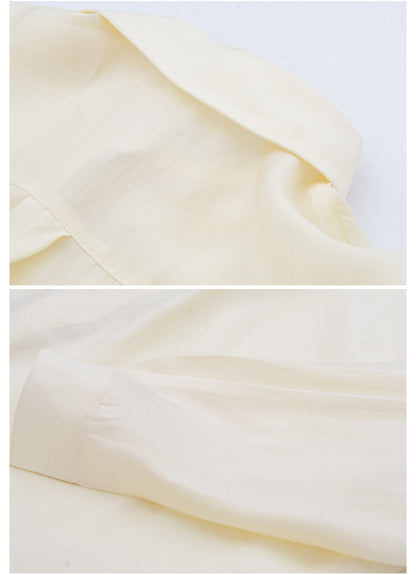 Sheer Shirt With Rounded Hem & Tube Cami Top