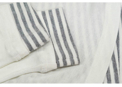 Punk Print Striped Layered Tee
