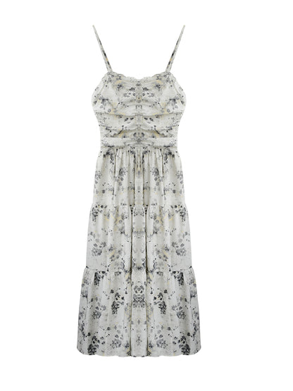 Floral Ruched Cami Dress