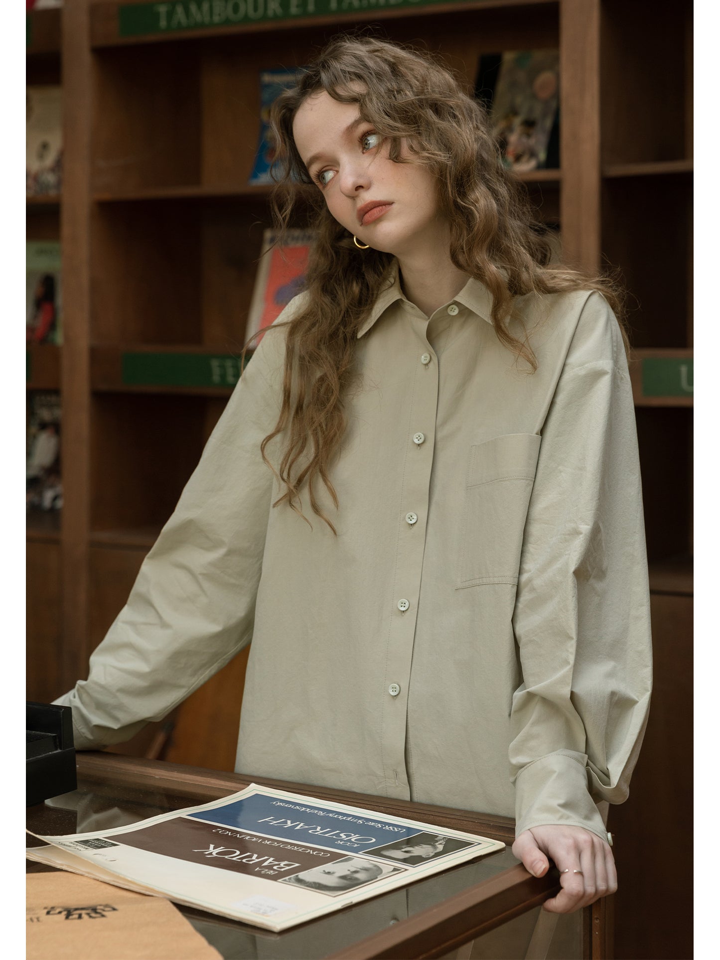 Cut-Out Shirt With Ribbon Detail