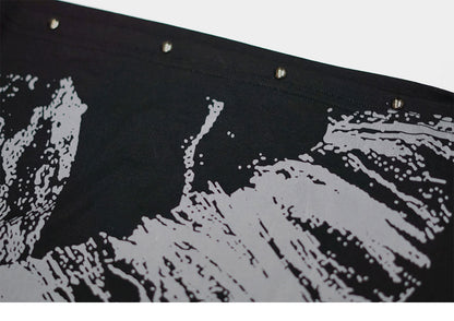 Gothic Print One-Shoulder Asymmetric Top