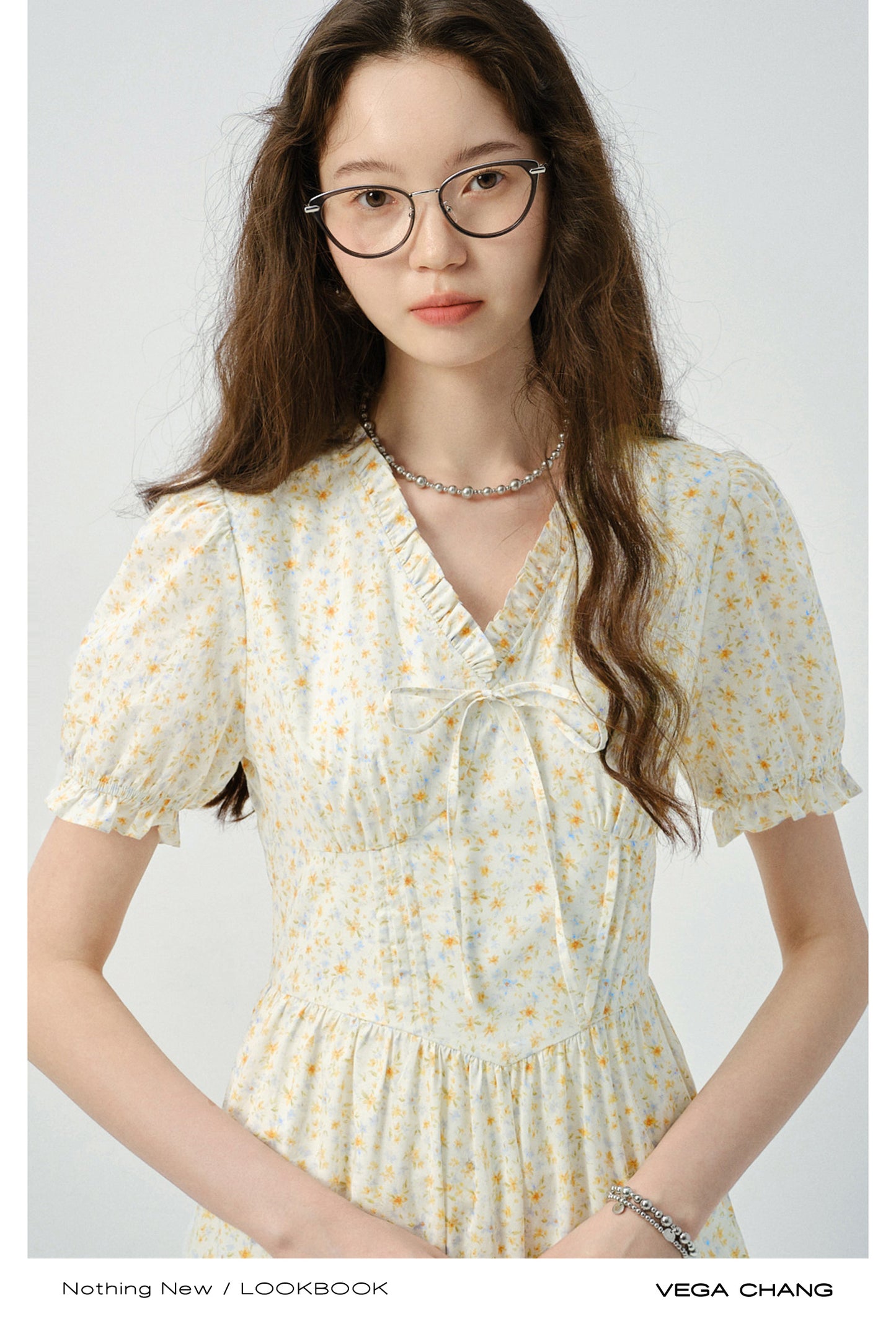 Floral Soft Gathered Cotton Dress In 2 Lengths