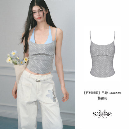 Frill Cami Top With Adjustable Straps
