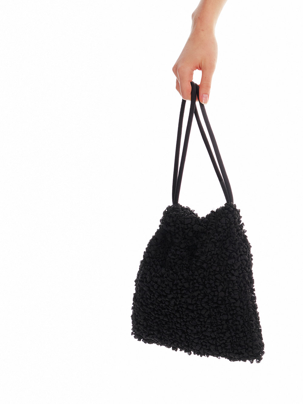 Shirring Drawstring Pouch Bag