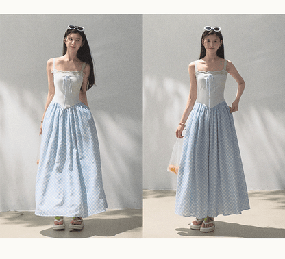 Lace Strap Dress In 2 Lengths