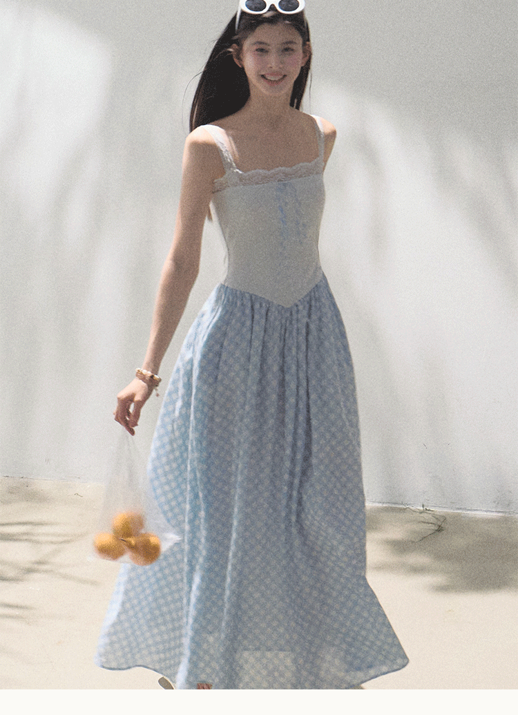 Lace Strap Dress In 2 Lengths