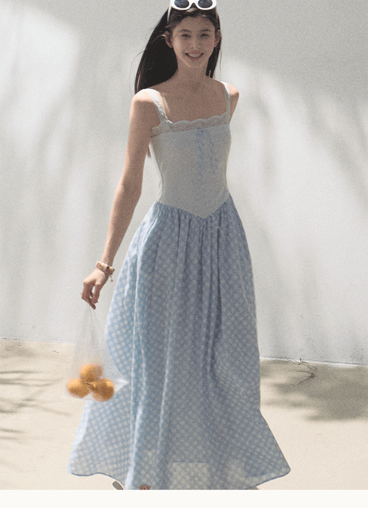 Lace Strap Dress In 2 Lengths
