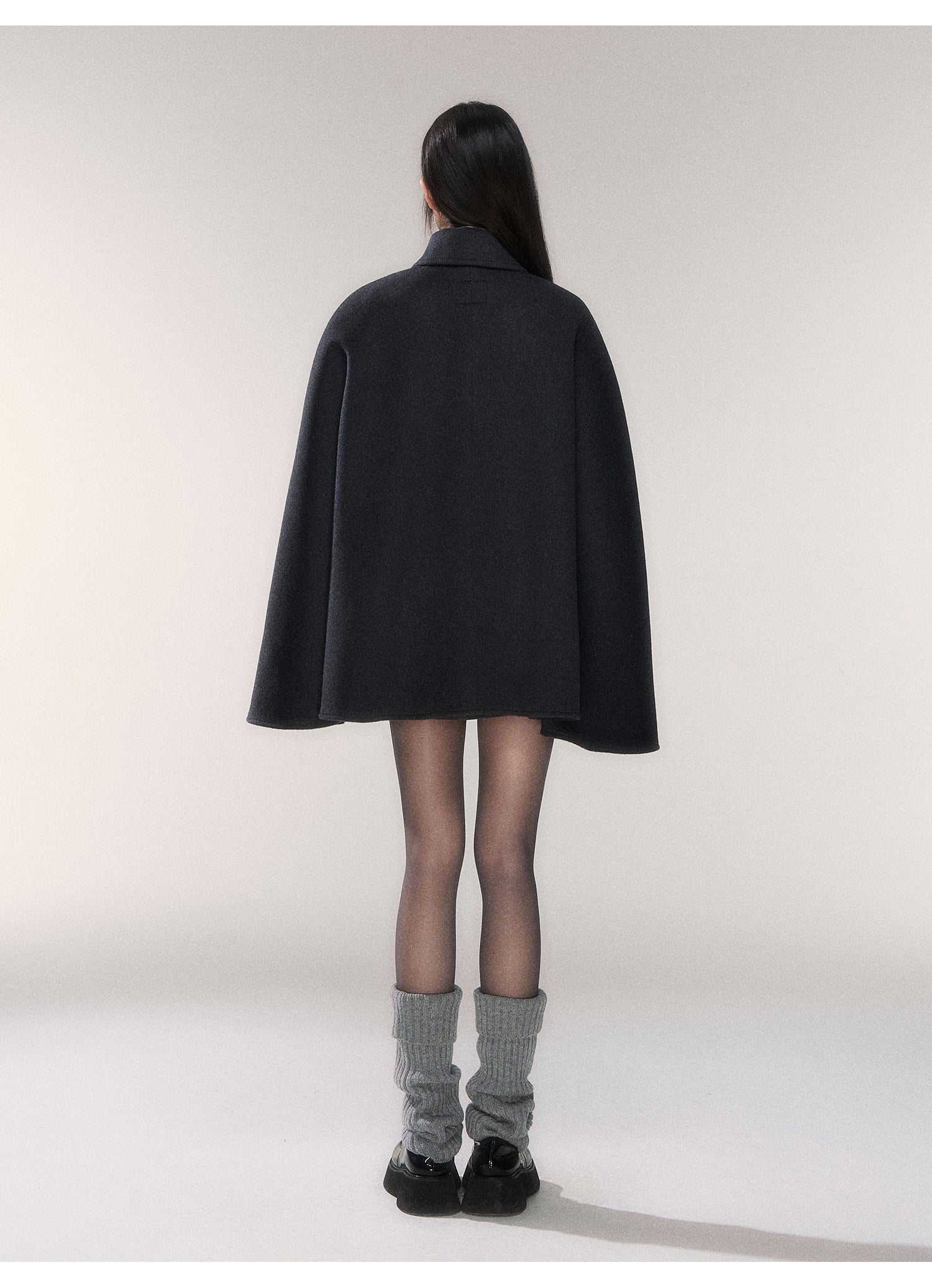 Double-Faced Wool Cape Coat – MILL MINORITY