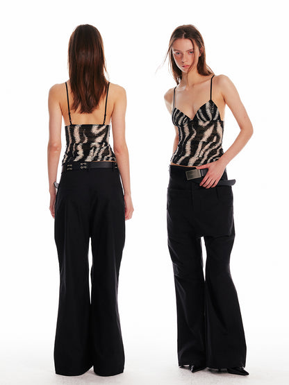 Fitted Camisole Top With Triangle Cups