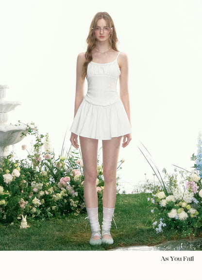 Pointelle Cotton Cardigan & Cami Dress with Shorts