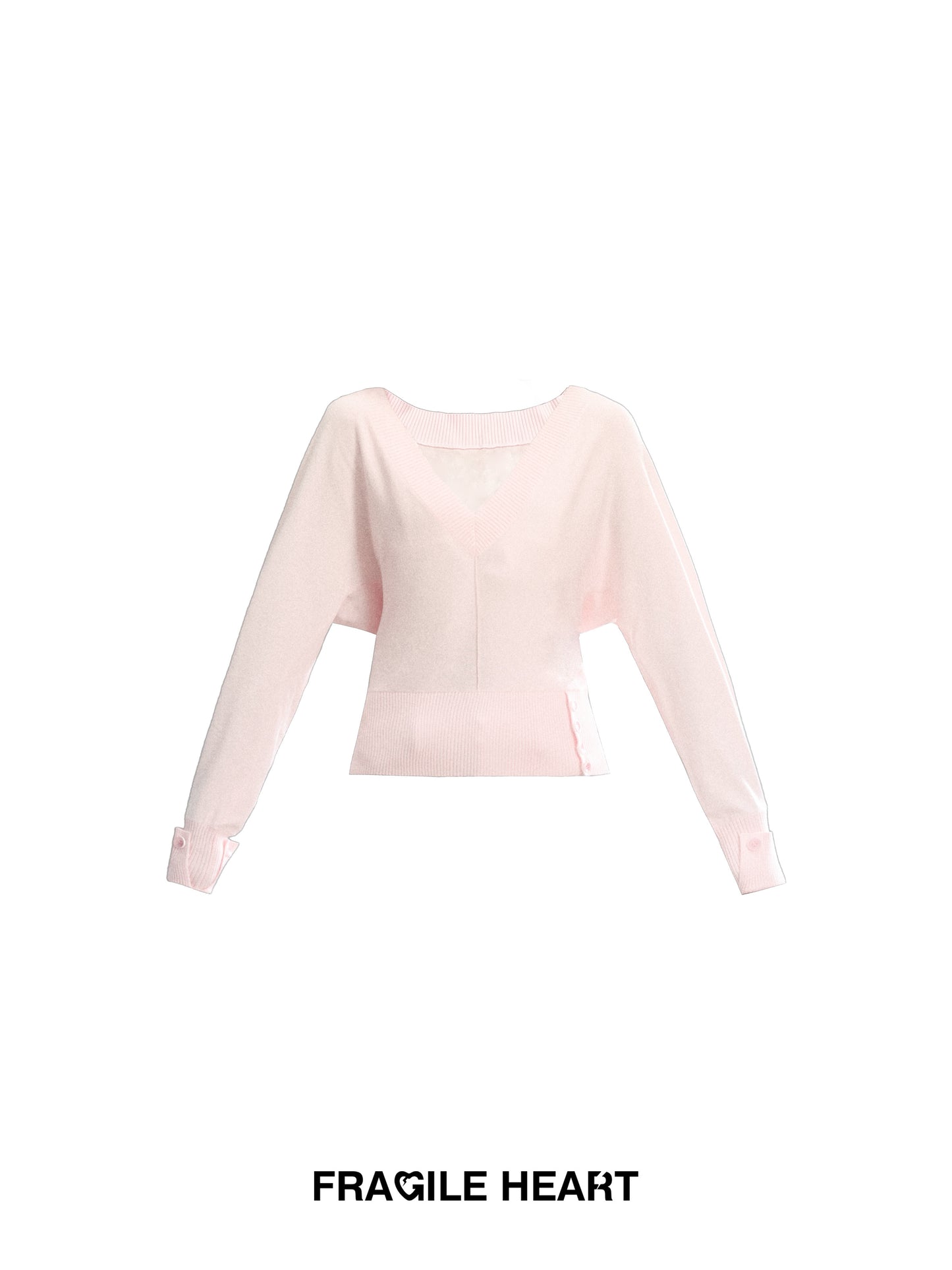 Batwing Sleeve V-Neck Top & Cami Top