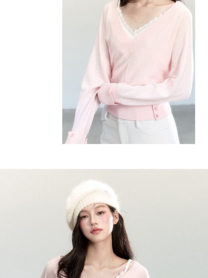 Batwing Sleeve V-Neck Top & Cami Top