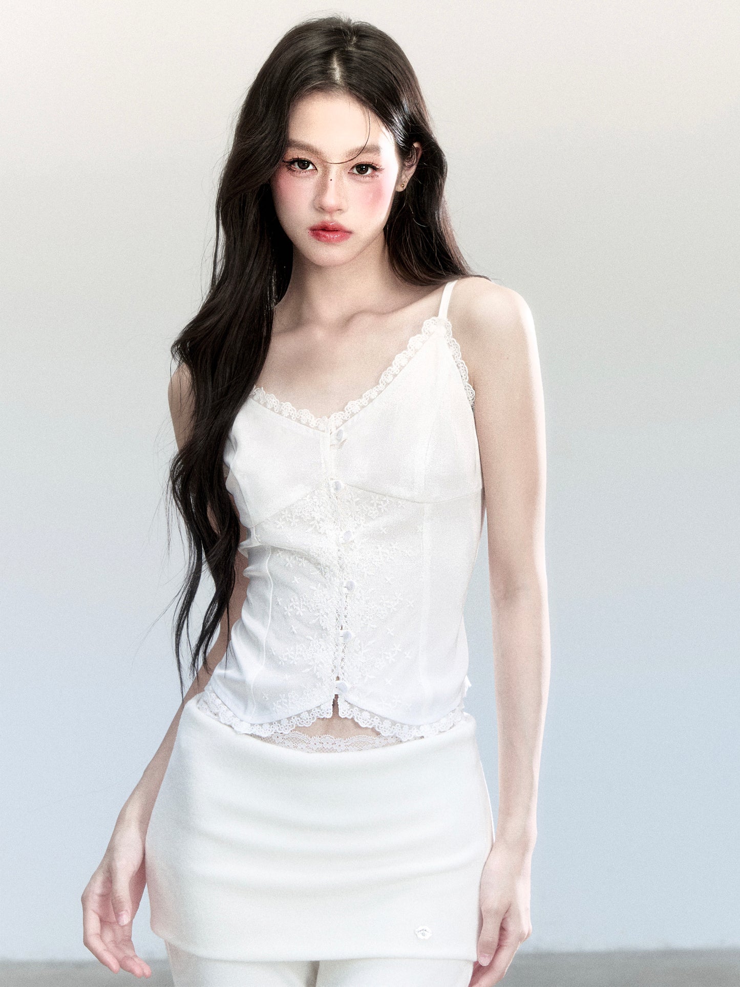 Batwing Sleeve V-Neck Top & Cami Top