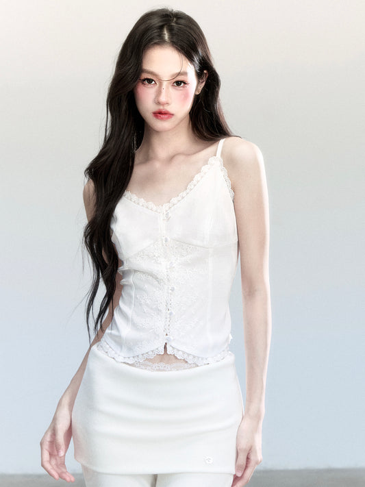 Batwing Sleeve V-Neck Top & Cami Top