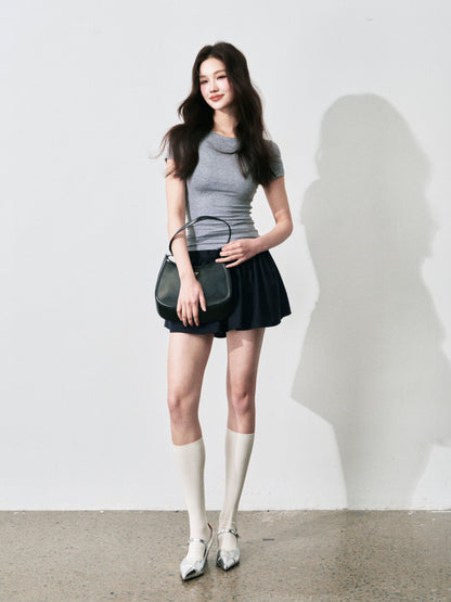 Basic Fitted T-Shirt In Soft Comfy Fabric