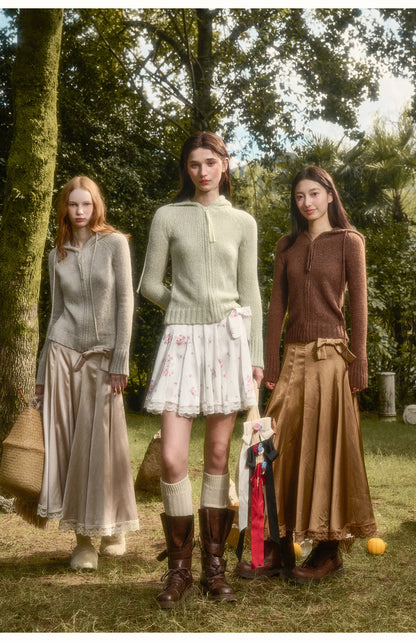 Lustrous Silky Satin Maxi Skirt In 3 Colors