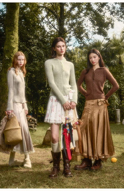 Lustrous Silky Satin Maxi Skirt In 3 Colors