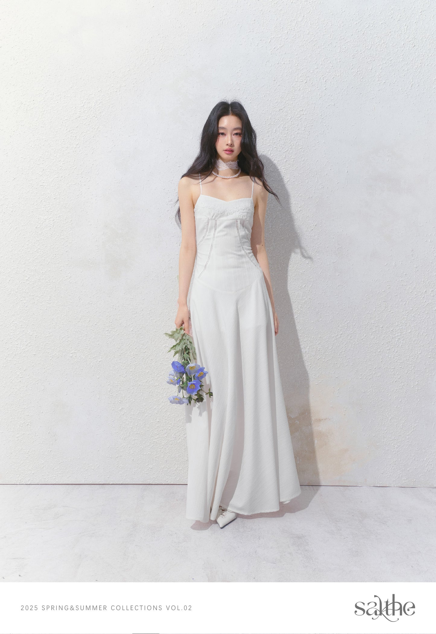 Flowy Embroidered Dress & Slim Fit Sheer Shirt