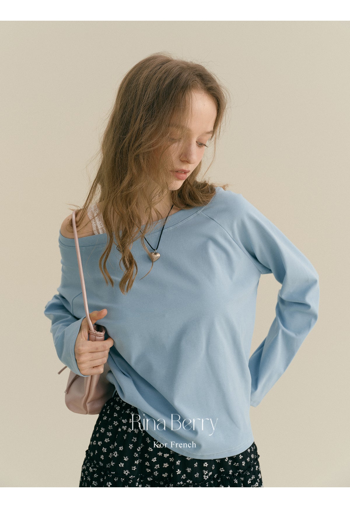 Basic Cotton Pullover With Wide Neckline