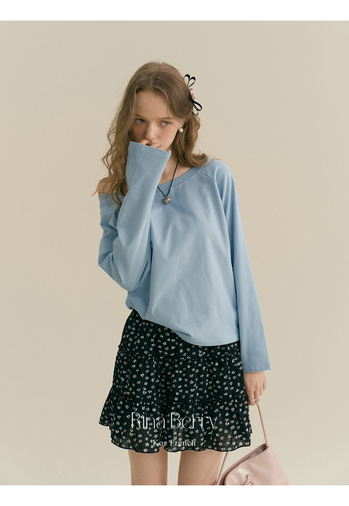 Basic Cotton Pullover With Wide Neckline