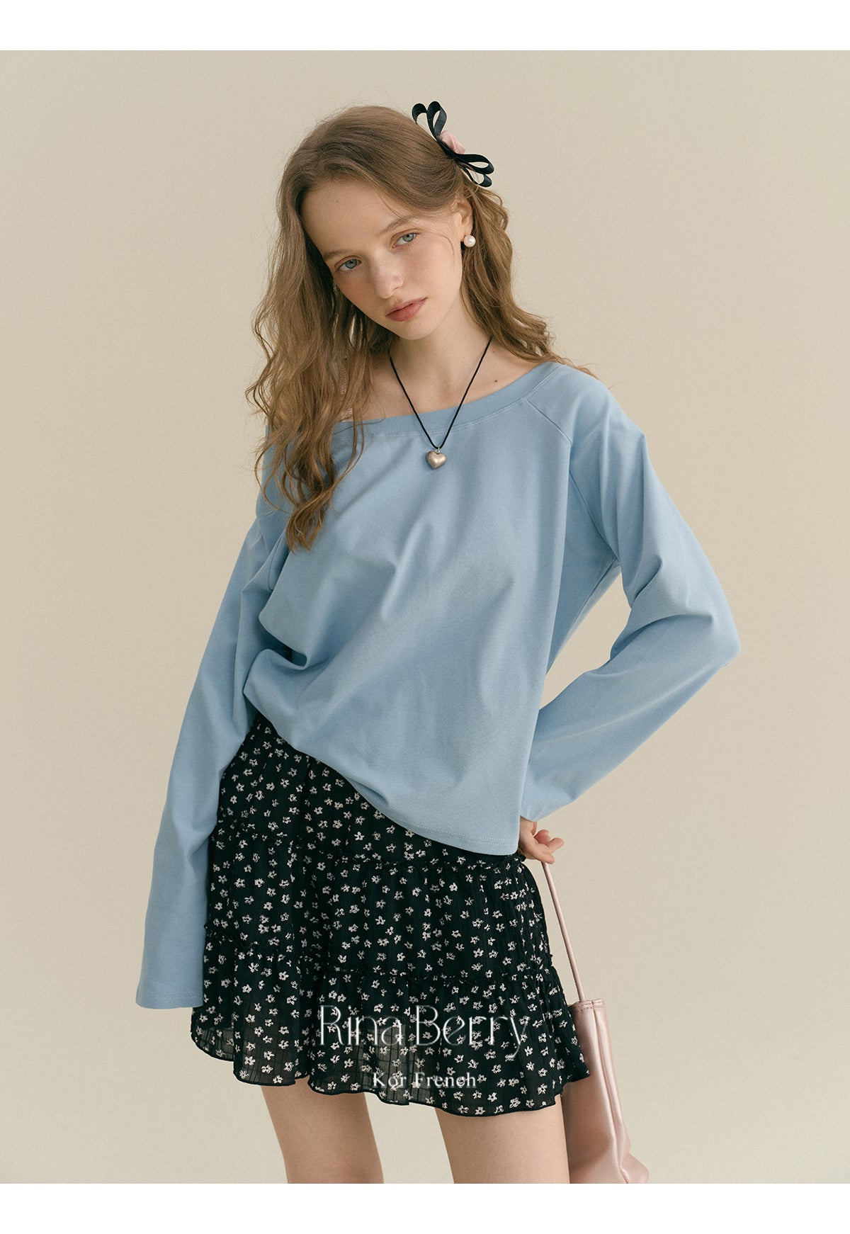 Basic Cotton Pullover With Wide Neckline