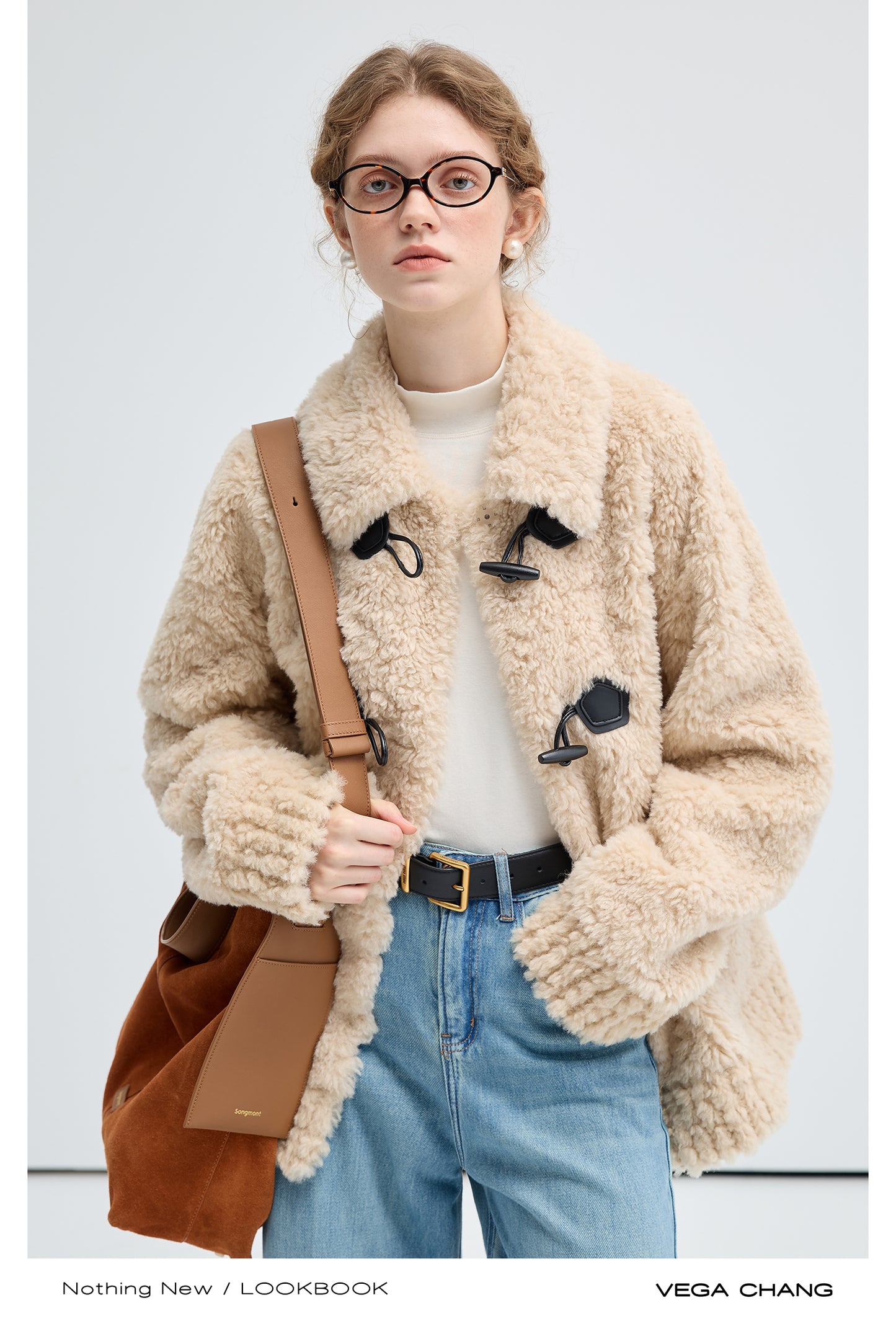 Relaxed Fit Soft Faux Fur Toggle Jacket