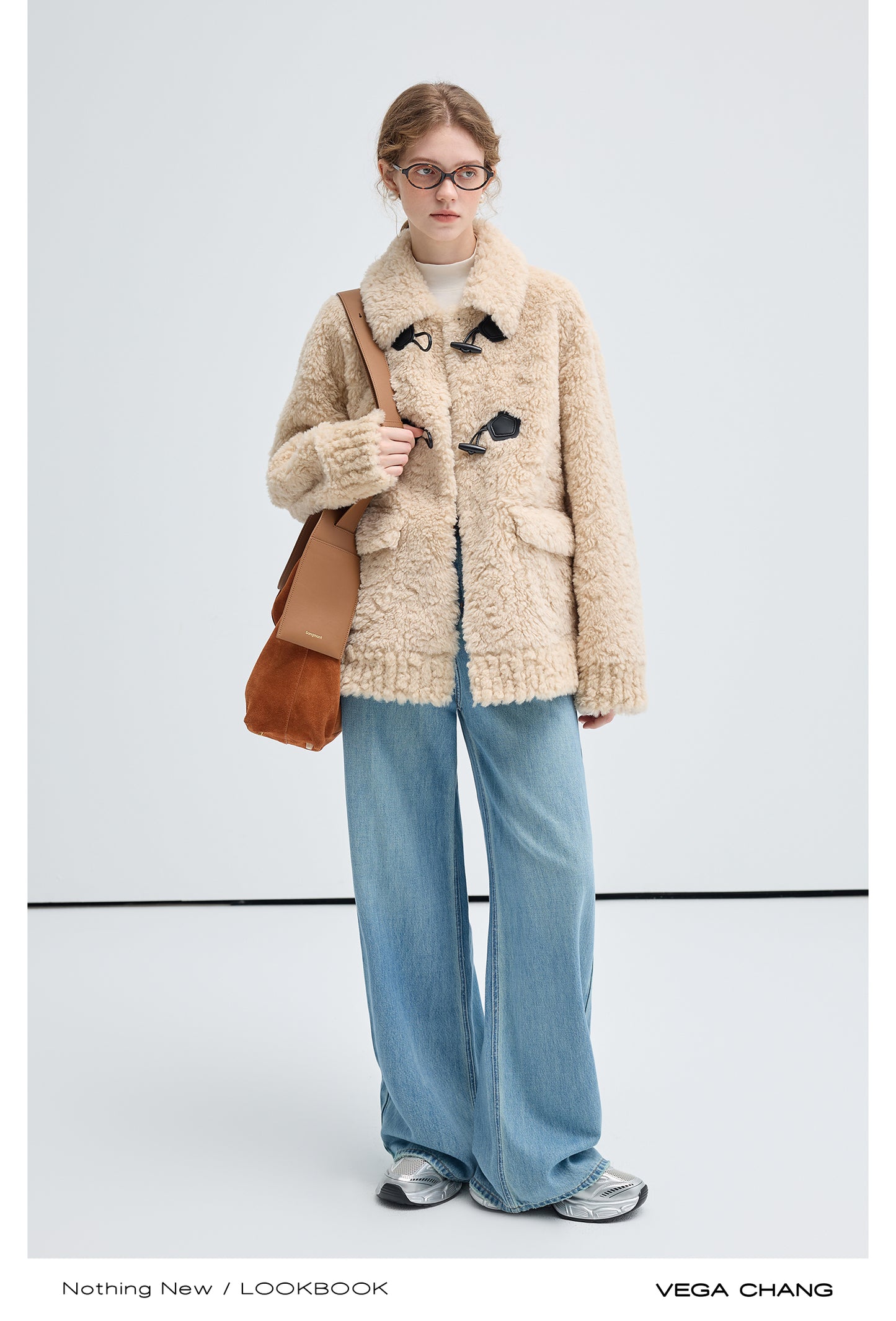 Relaxed Fit Soft Faux Fur Toggle Jacket