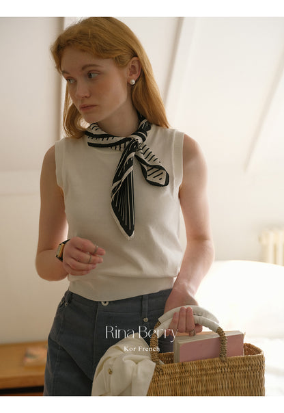 Gold Ball Buttoned Cardigan & Vest In Solid Color