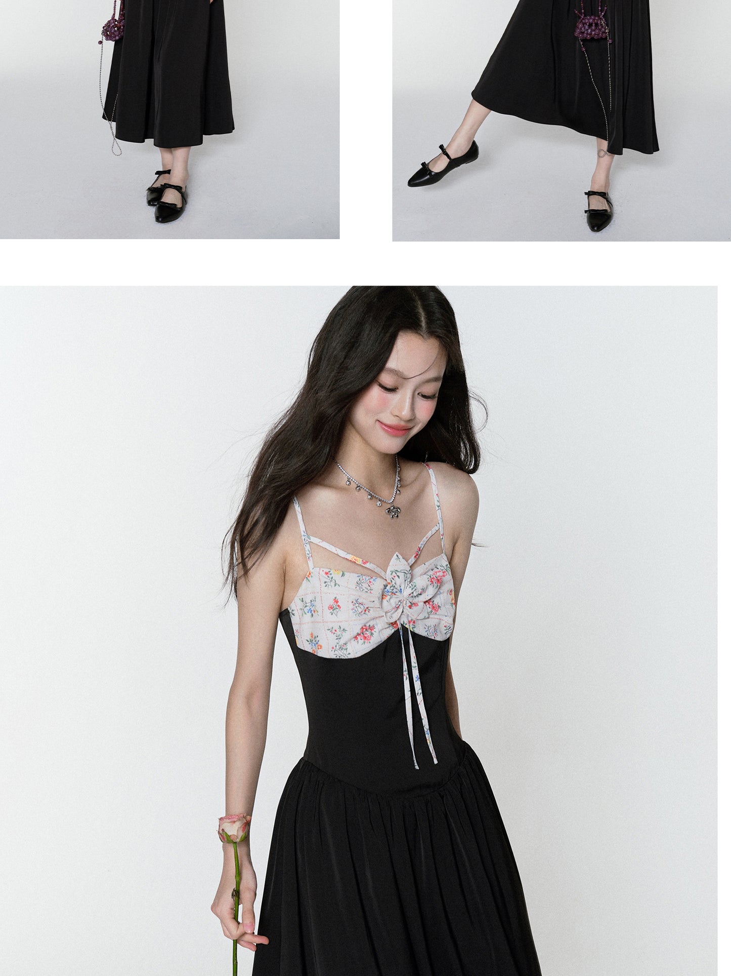 Floral Paneled Summer Dress