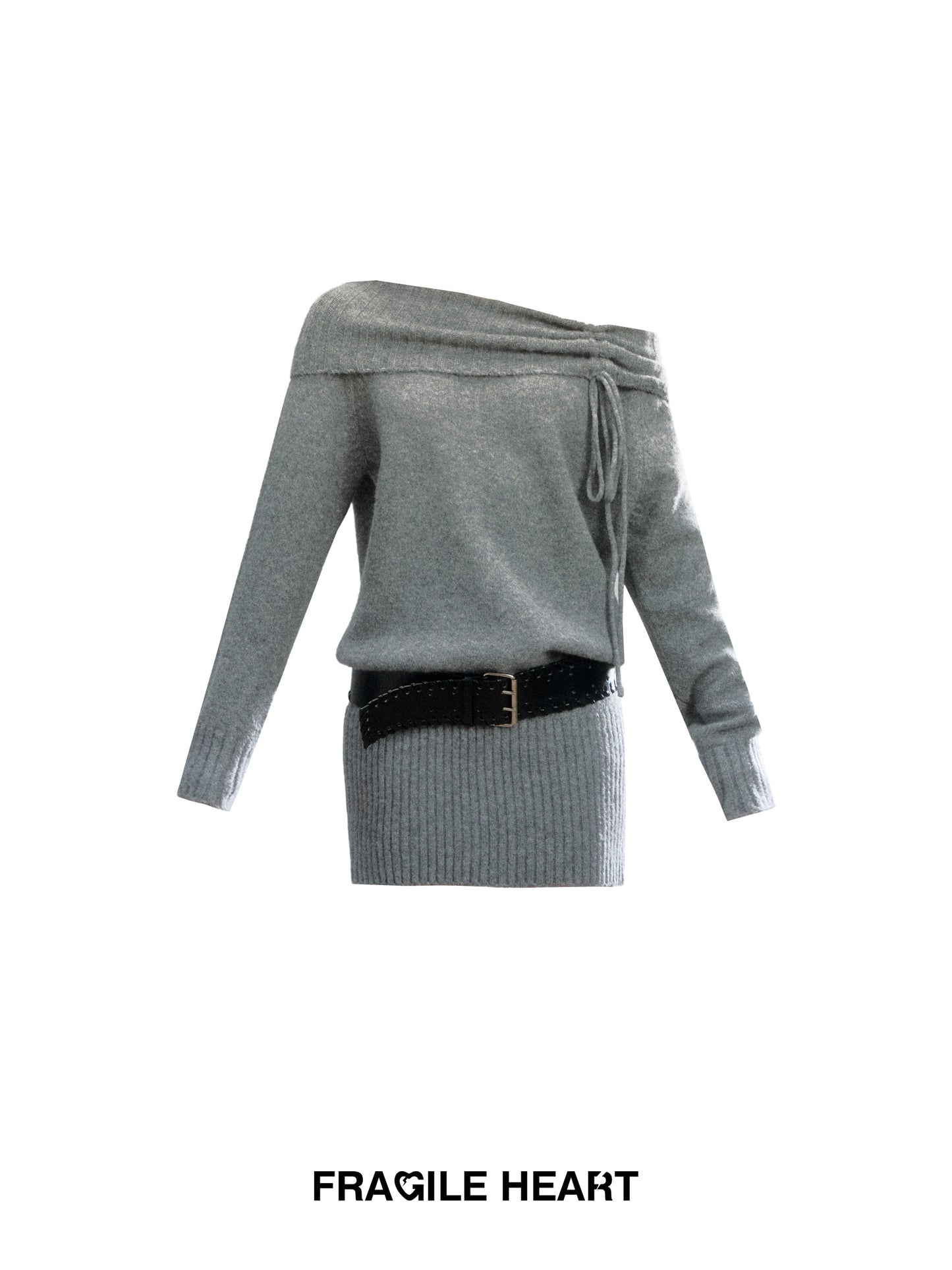 One-Shoulder Knit Bodycon Dress