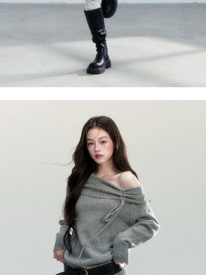 One-Shoulder Knit Bodycon Dress