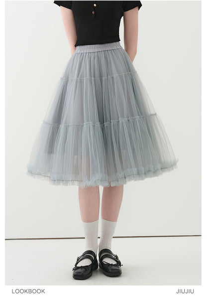 Voluminous A-Line Tulle Skirt
