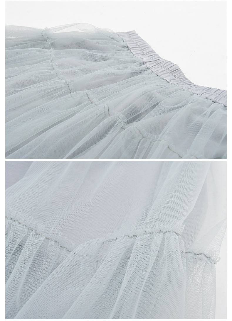 Voluminous A-Line Tulle Skirt