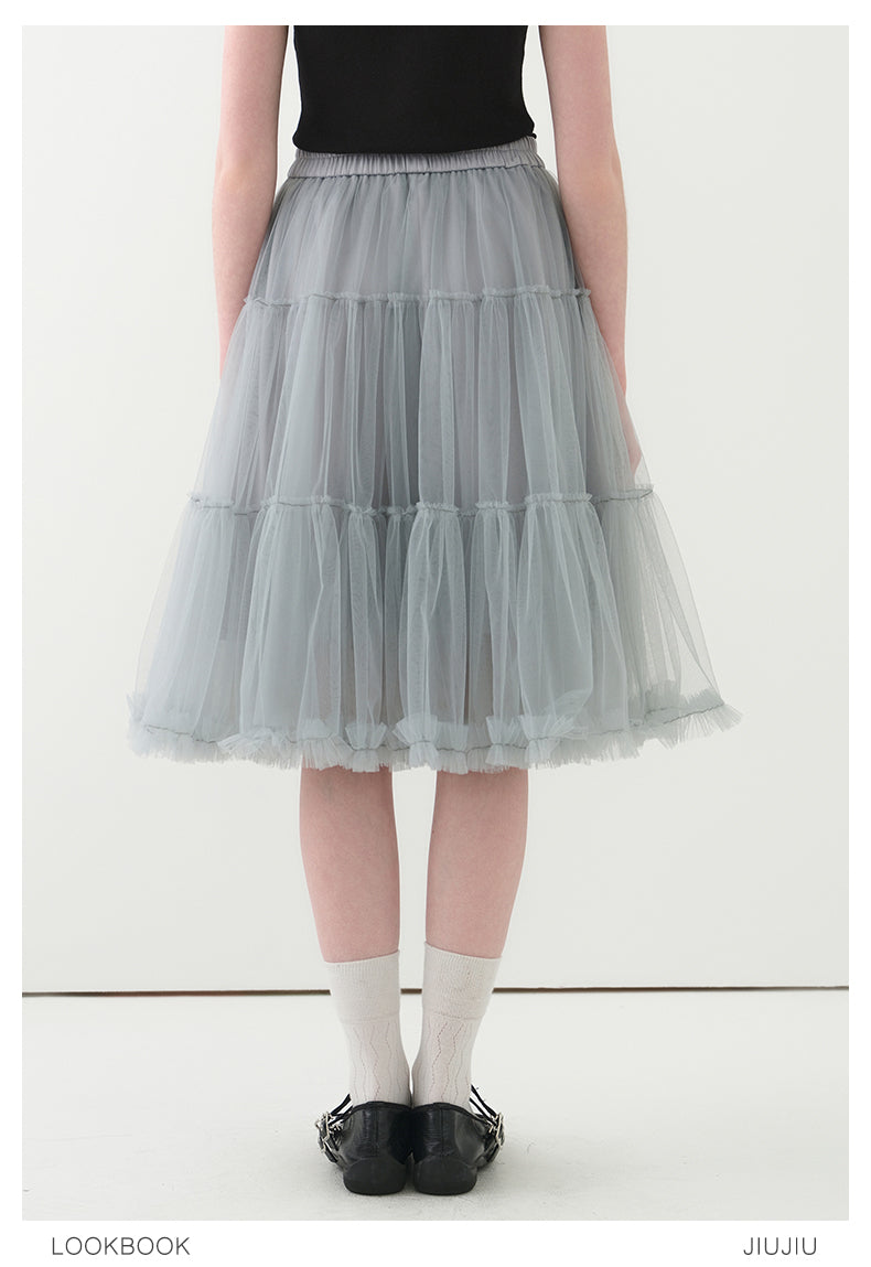 Voluminous A-Line Tulle Skirt