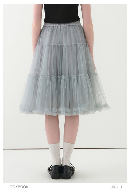 Voluminous A-Line Tulle Skirt