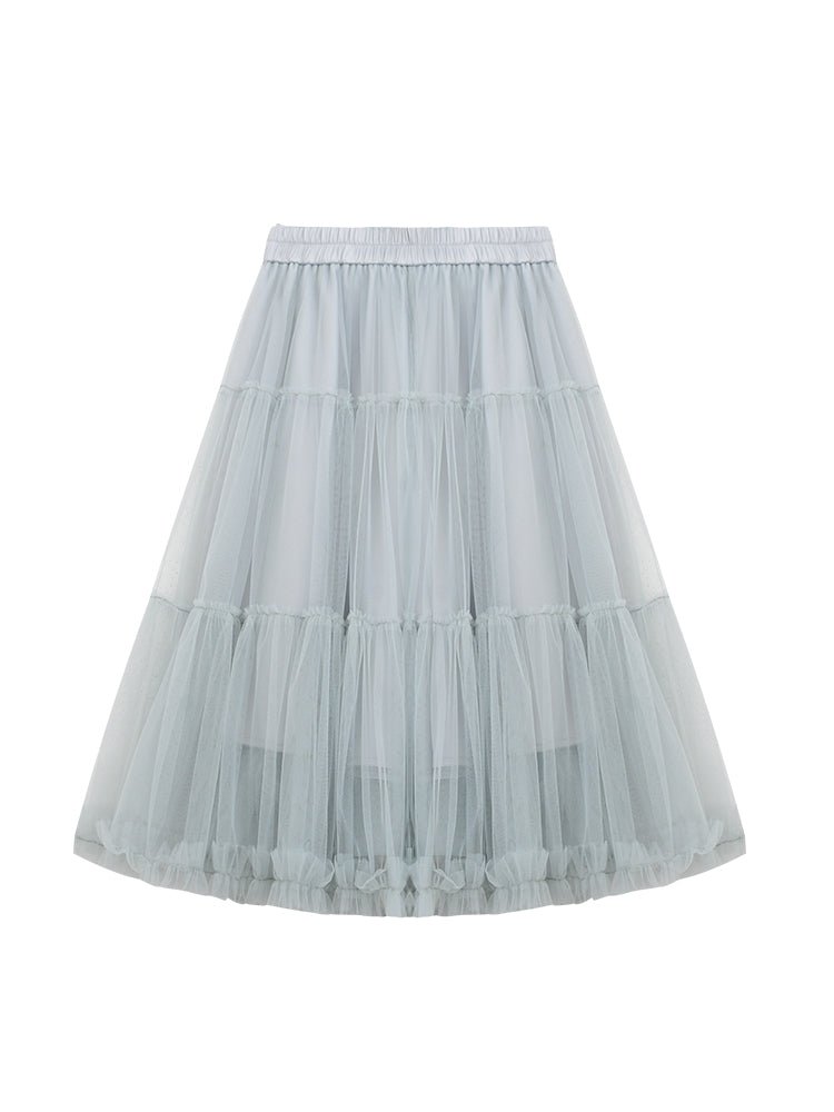 Voluminous A-Line Tulle Skirt