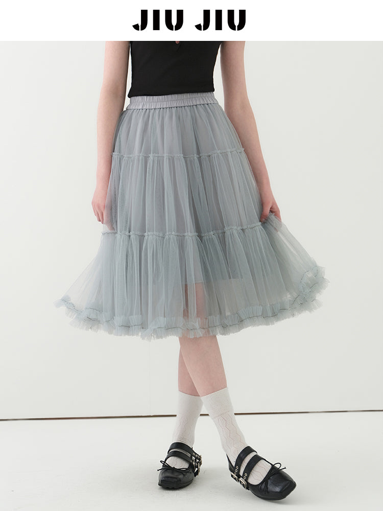 Voluminous A-Line Tulle Skirt