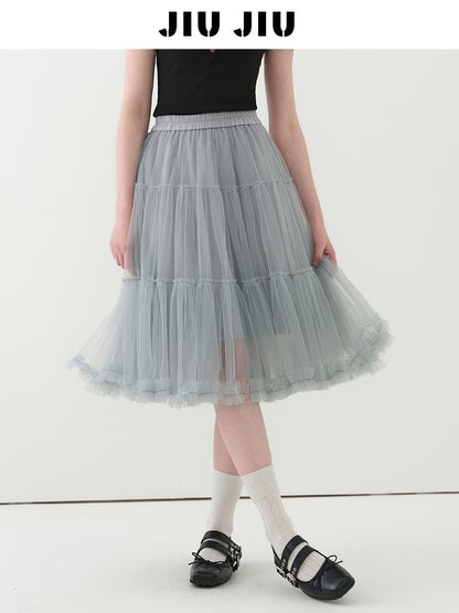 Voluminous A-Line Tulle Skirt