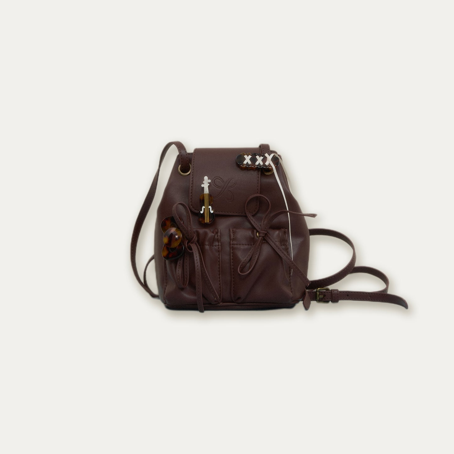 Faux Leather Backpack In 3 Colors