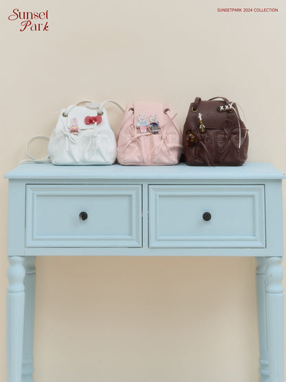 Faux Leather Backpack In 3 Colors