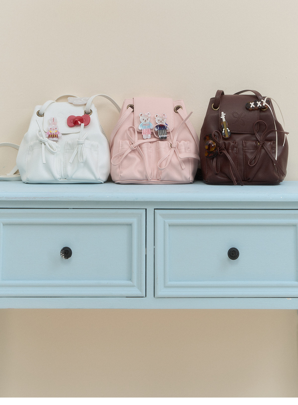 Faux Leather Backpack In 3 Colors